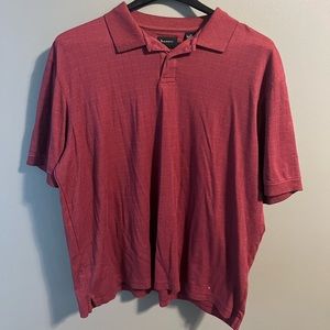 Haggar Polo shirt in brick red color